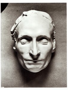 Maschera mortuaria di Blaise Pascal (1623-62) 1662 da French School